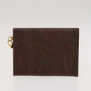 ETRO Paisley Bag PVC Canvas 2Set Brown Beige Auth bs26728-11