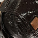 Chloe Hand Bag Enamel Brown Auth bs26736-9