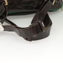 Chloe Hand Bag Enamel Brown Auth bs26736-7