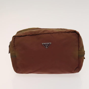 PRADA Pouch Nylon 2Set Wine Red Navy Auth bs26739 - 0