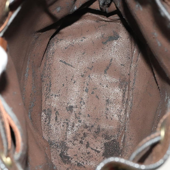 BURBERRY Nova Check Blue Label Bag Leather Canvas 2Set Beige Auth bs26744