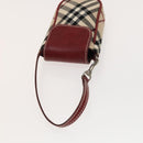 BURBERRY Nova Check Blue Label Bag Leather Canvas 2Set Beige Auth bs26744-14