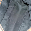 FENDI Pecan Canvas Hand Bag Leather 2Set Black Brown gold Auth bs26745-10