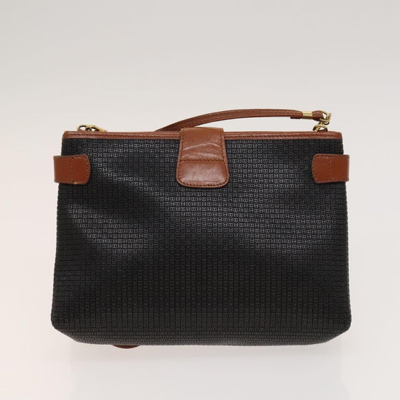 BALLY Shoulder Bag Leather PVC 3Set Beige Black Auth bs26746