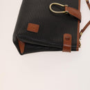 BALLY Shoulder Bag Leather PVC 3Set Beige Black Auth bs26746-12