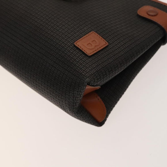 BALLY Shoulder Bag Leather PVC 3Set Beige Black Auth bs26746