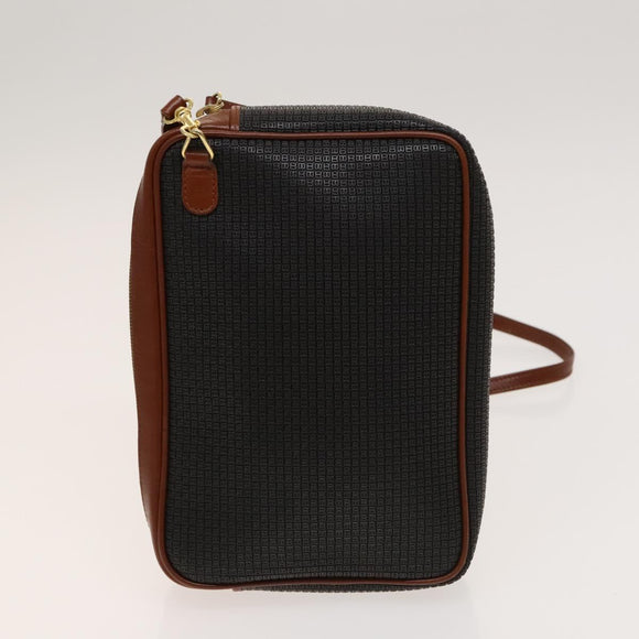 BALLY Shoulder Bag Leather PVC 3Set Beige Black Auth bs26746