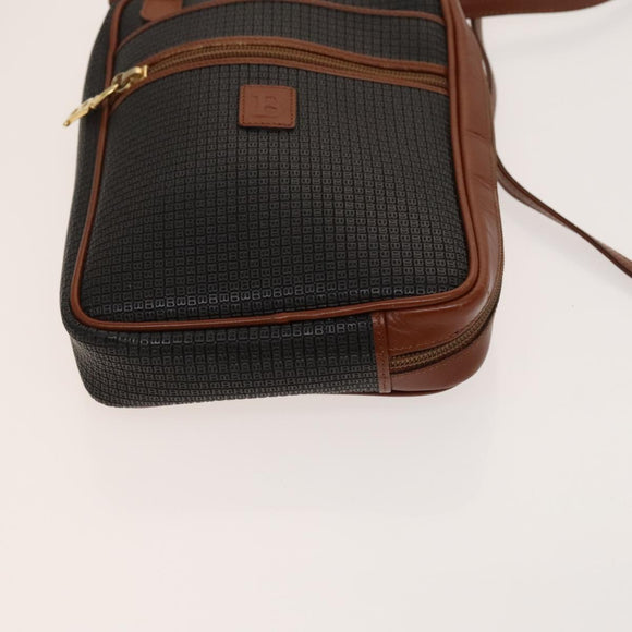 BALLY Shoulder Bag Leather PVC 3Set Beige Black Auth bs26746