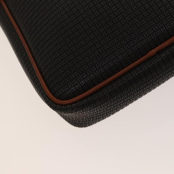 BALLY Shoulder Bag Leather PVC 3Set Beige Black Auth bs26746