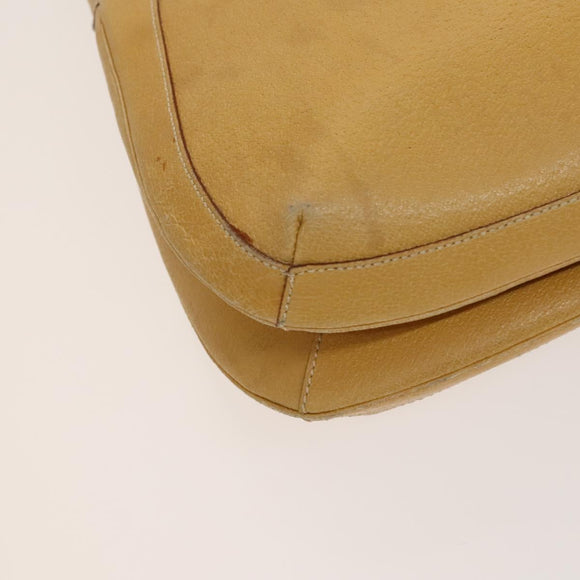 BALLY Shoulder Bag Leather PVC 3Set Beige Black Auth bs26746