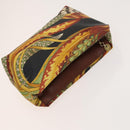 Salvatore Ferragamo Bag Leather Canvas 2 Set Black Silver yellow Auth bs26749-13
