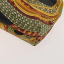 Salvatore Ferragamo Bag Leather Canvas 2 Set Black Silver yellow Auth bs26749-15