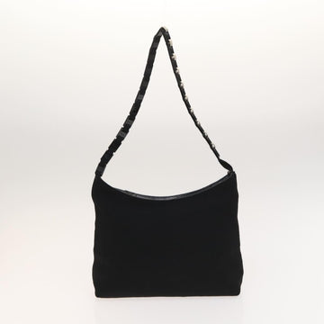 Salvatore Ferragamo Bag Leather Canvas 2Set Black Silver yellow Auth bs26749 - 0