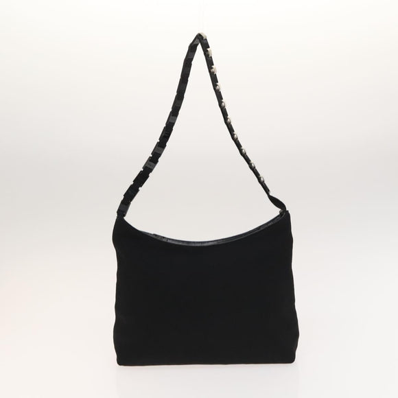 Salvatore Ferragamo Bag Leather Canvas 2Set Black Silver yellow Auth bs26749