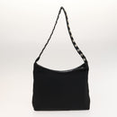 Salvatore Ferragamo Bag Leather Canvas 2Set Black Silver yellow Auth bs26749-3