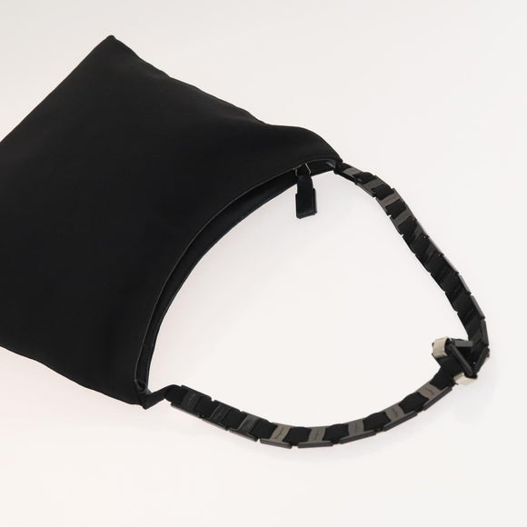 Salvatore Ferragamo Bag Leather Canvas 2Set Black Silver yellow Auth bs26749