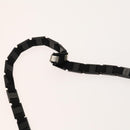 Salvatore Ferragamo Bag Leather Canvas 2Set Black Silver yellow Auth bs26749-6