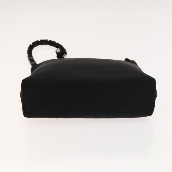 Salvatore Ferragamo Bag Leather Canvas 2Set Black Silver yellow Auth bs26749