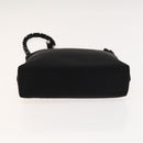 Salvatore Ferragamo Bag Leather Canvas 2 Set Black Silver yellow Auth bs26749-7