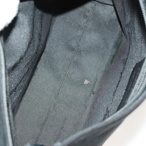 Salvatore Ferragamo Bag Leather Canvas 2Set Black Silver yellow Auth bs26749