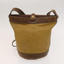 LOEWE Anagram Shoulder Bag Leather 2Set Beige Brown gold Auth bs26751-11