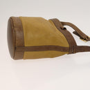 LOEWE Anagram Shoulder Bag Leather 2Set Beige Brown gold Auth bs26751-12