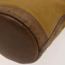 LOEWE Anagram Shoulder Bag Leather 2Set Beige Brown gold Auth bs26751-16