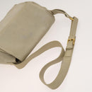 LOEWE Anagram Shoulder Bag Leather 2Set Beige Brown gold Auth bs26751-5