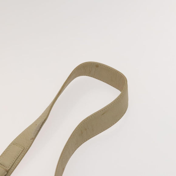 LOEWE Anagram Shoulder Bag Leather 2Set Beige Brown gold Auth bs26751