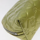 CHANEL Pouch Enamel Silver CC Auth bs26759-16