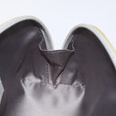 CHANEL Pouch Enamel Silver CC Auth bs26759-18