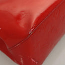 LOUIS VUITTON Monogram Vernis Reade PM Hand Bag Red Rouge M91088 LV Auth bs26765-9
