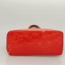 LOUIS VUITTON Monogram Vernis Reade PM Hand Bag Red Rouge M91088 LV Auth bs26765-5