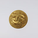 CHANEL Earring metal Gold CC Auth bs26771-2