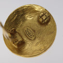 CHANEL Earring metal Gold CC Auth bs26771-5
