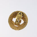 CHANEL Earring Metal Gold CC Auth bs26773-3