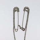 CHANEL Brooch metal Silver CC Auth bs26775-2