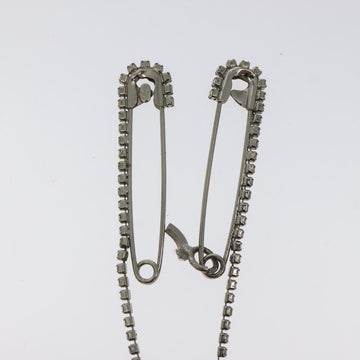 CHANEL Brooch metal Silver CC Auth bs26775 - 0