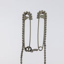 CHANEL Brooch metal Silver CC Auth bs26775-3