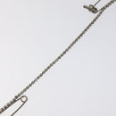 CHANEL Brooch metal Silver CC Auth bs26775-5