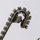 CHANEL Brooch metal Silver CC Auth bs26775-8