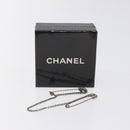 CHANEL Brooch metal Silver CC Auth bs26775-9