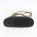CHANEL Matelasse Chain Shoulder Bag Lamb Skin Black Gold CC Auth bs26776-10