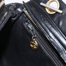 CHANEL Matelasse Chain Shoulder Bag Lamb Skin Black Gold CC Auth bs26776-16