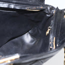 CHANEL Matelasse Chain Shoulder Bag Lamb Skin Black Gold CC Auth bs26776-19