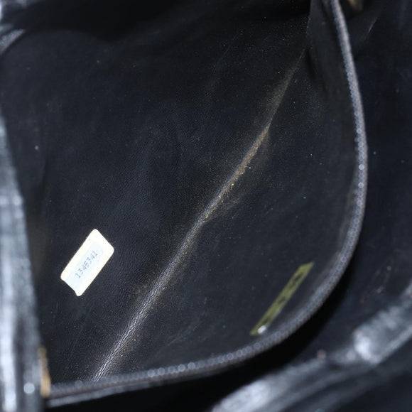 CHANEL Matelasse Chain Shoulder Bag Lamb Skin Black Gold CC Auth bs26776