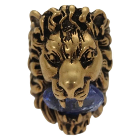 GUCCI Ring Metal Gold Auth bs26778