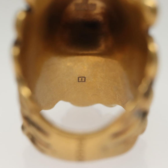 GUCCI Ring Metal Gold Auth bs26778