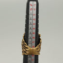 GUCCI Ring Metal Gold Auth bs26778-9