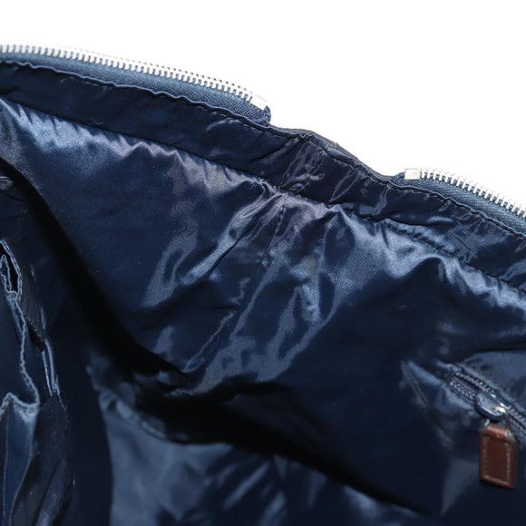 GUCCI Shoulder Bag Nylon Navy Silver 270410 Auth bs26783